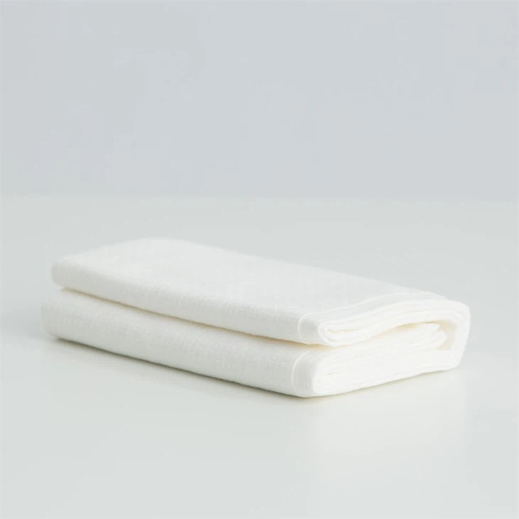 Disposable Biodegradable 100% Cotton White Bath Towel