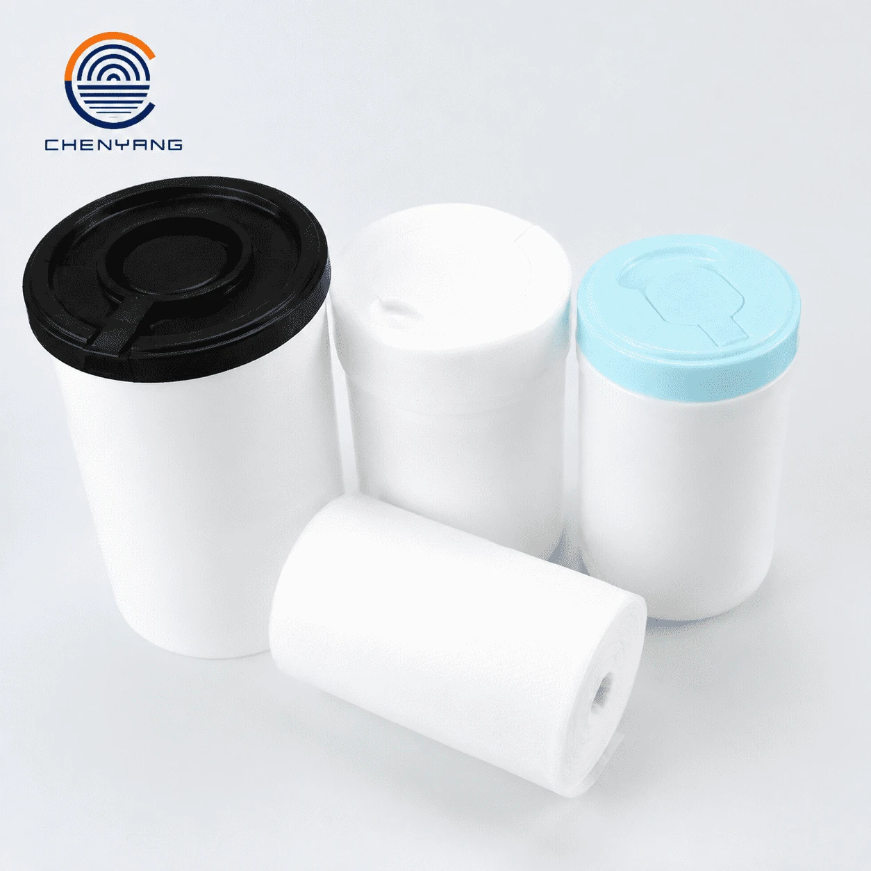 Antibacterial Nonwoven Wipes Rolls in Canister Packaging Antibacterial Nonwoven Wipes Rolls in Canister Packaging